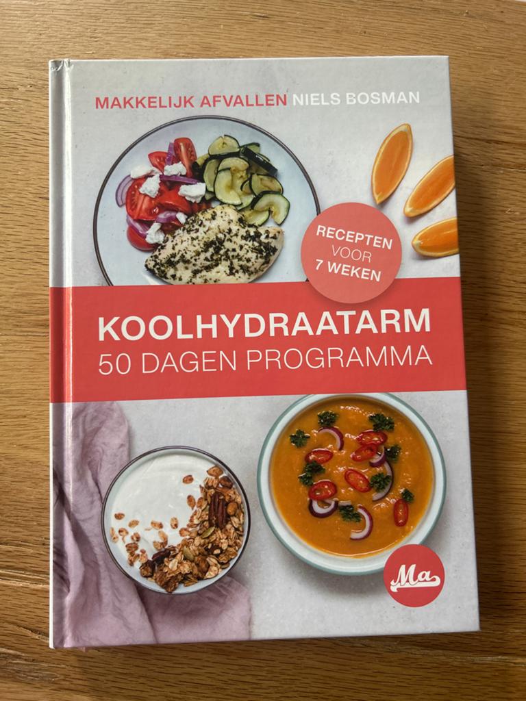 Koolhydraatarm 50 Dagen Programma - Makkelijk Afvallen, Boeken, Ophalen of Verzenden, Zo goed als nieuw, Dieet en Voeding