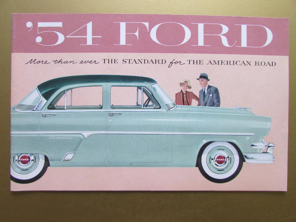 1954 Ford prestige brochure, Engels, Ophalen of Verzenden, Zo goed als nieuw, Ford