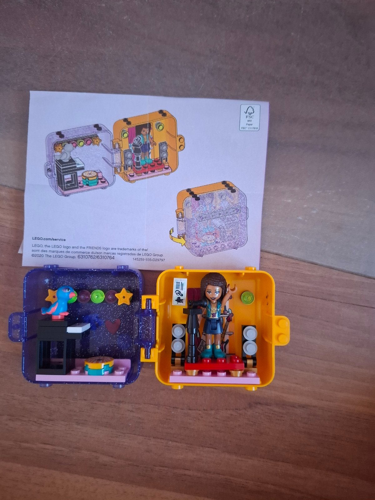 LEGO Friends Speelkubus met Andrea's DJ-studio, Kinderen en Baby's, Speelgoed | Duplo en Lego, Ophalen, Lego, Friends, Zo goed als nieuw