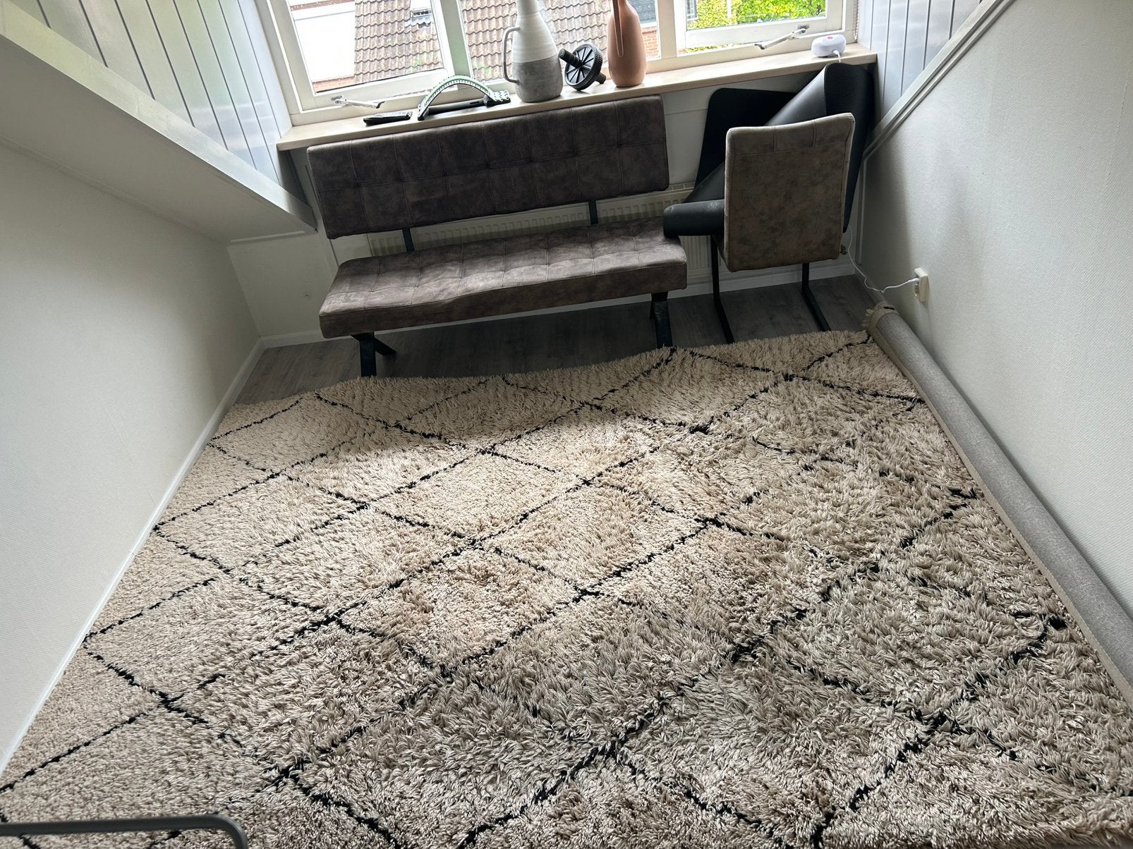 Vloerkleed By Boo 200x300 cm, Huis en Inrichting, Stoffering | Tapijten en Kleden, Ophalen, Gebruikt, Beige, 200 cm of meer