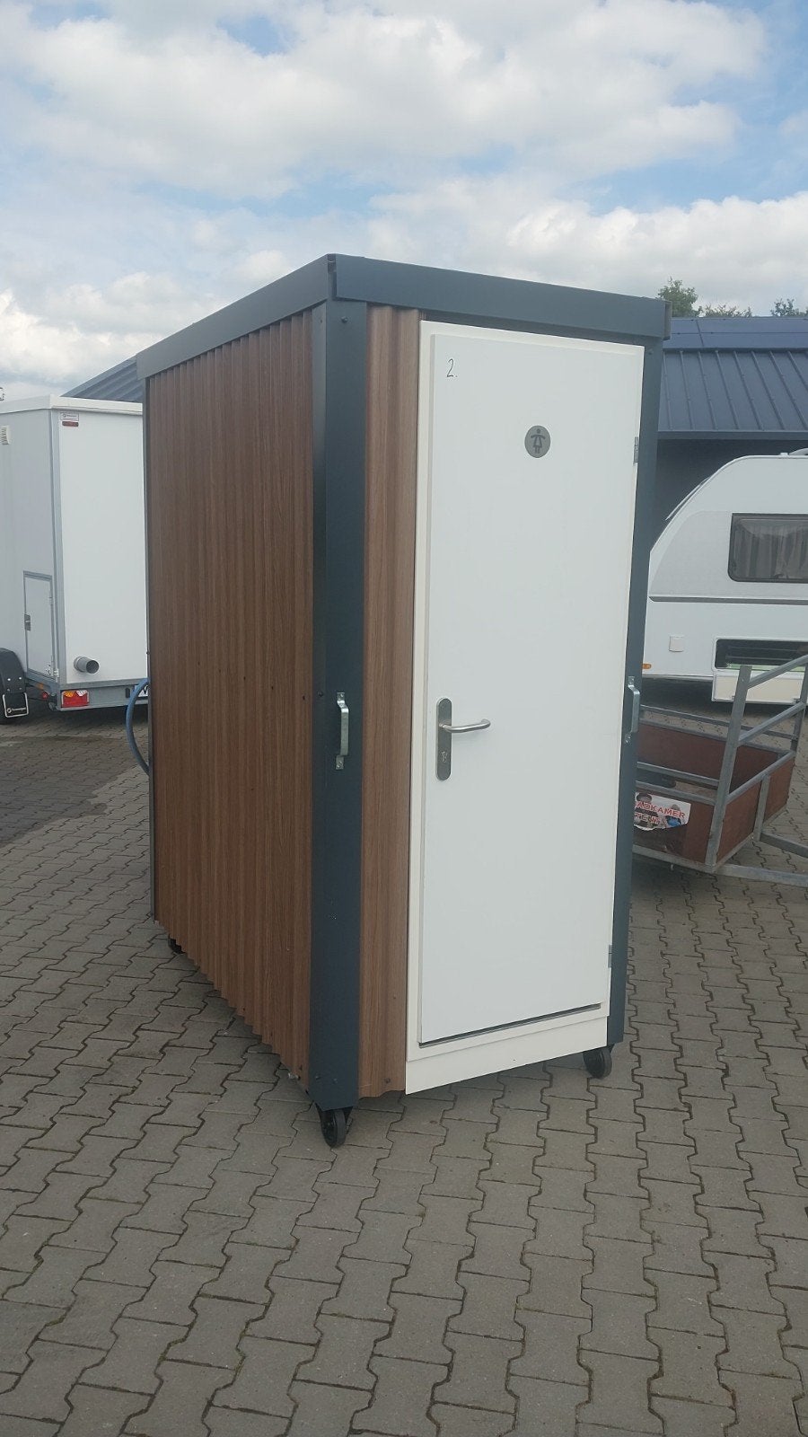 Mooie toilet unit op bokwielen 90x180cm, Verzenden, Vtv, I, G