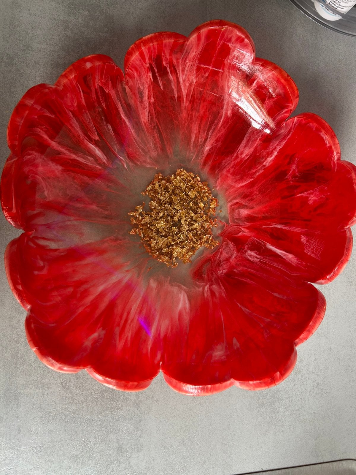 Fruitschaal handgemaakt, Kunststof, Schaal, Rond, Nieuw