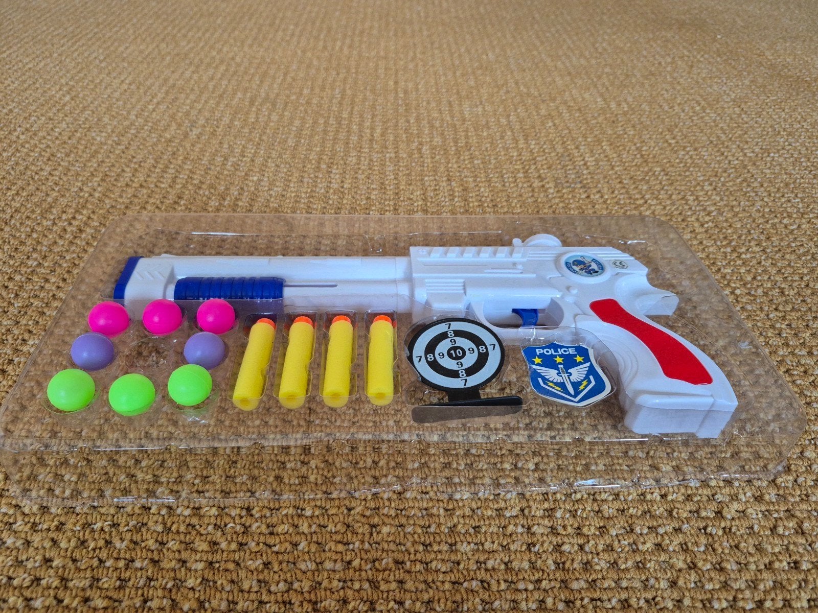 Speelgoedpistool met zachte kogels en pijlen, Ophalen, Zo goed als nieuw, Jongen of Meisje