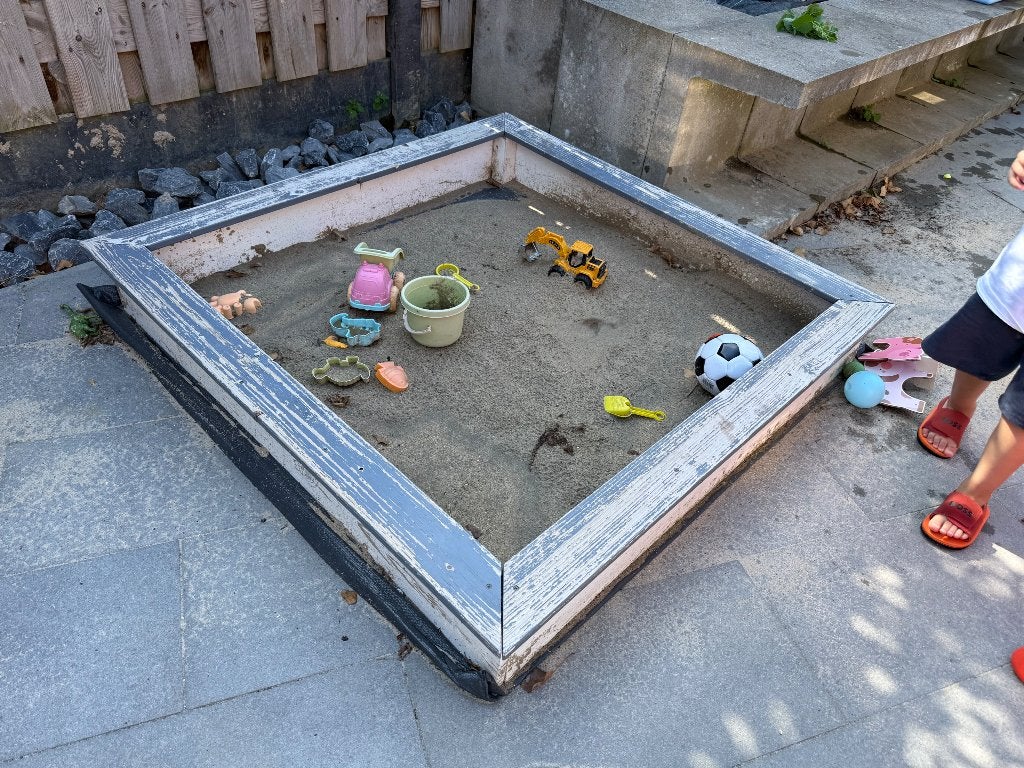Zandbak, Ophalen, Gebruikt