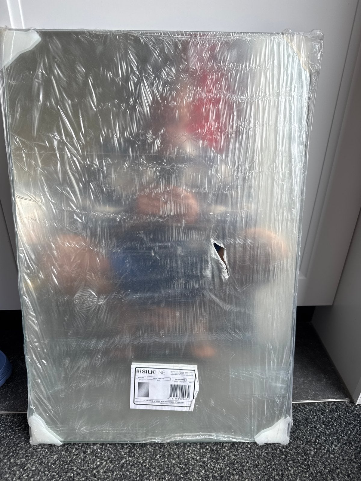 Silkline Rechthoekige Spiegel 60x40 incl blinde bevestiging, Huis en Inrichting, Ophalen, Nieuw, Minder dan 100 cm, Rechthoekig
