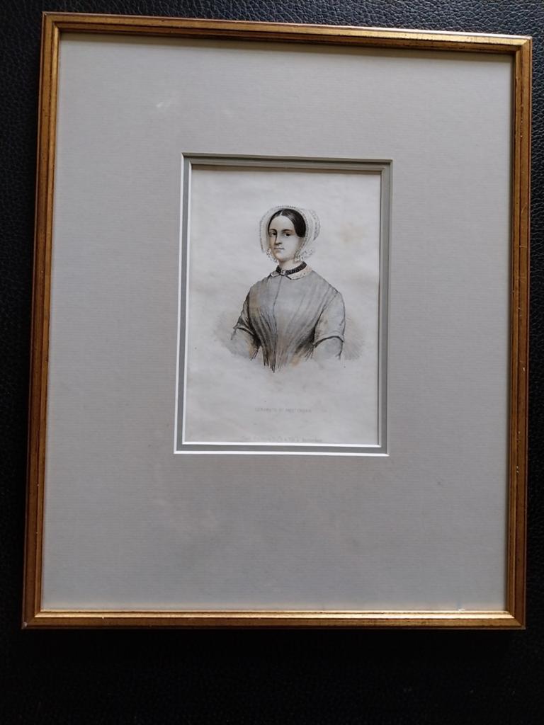 François Buffa - Amsterdams Dienstmeisje (ca. 1850), 1800 - 1899, Portret, Ingelijst, Ophalen of Verzenden