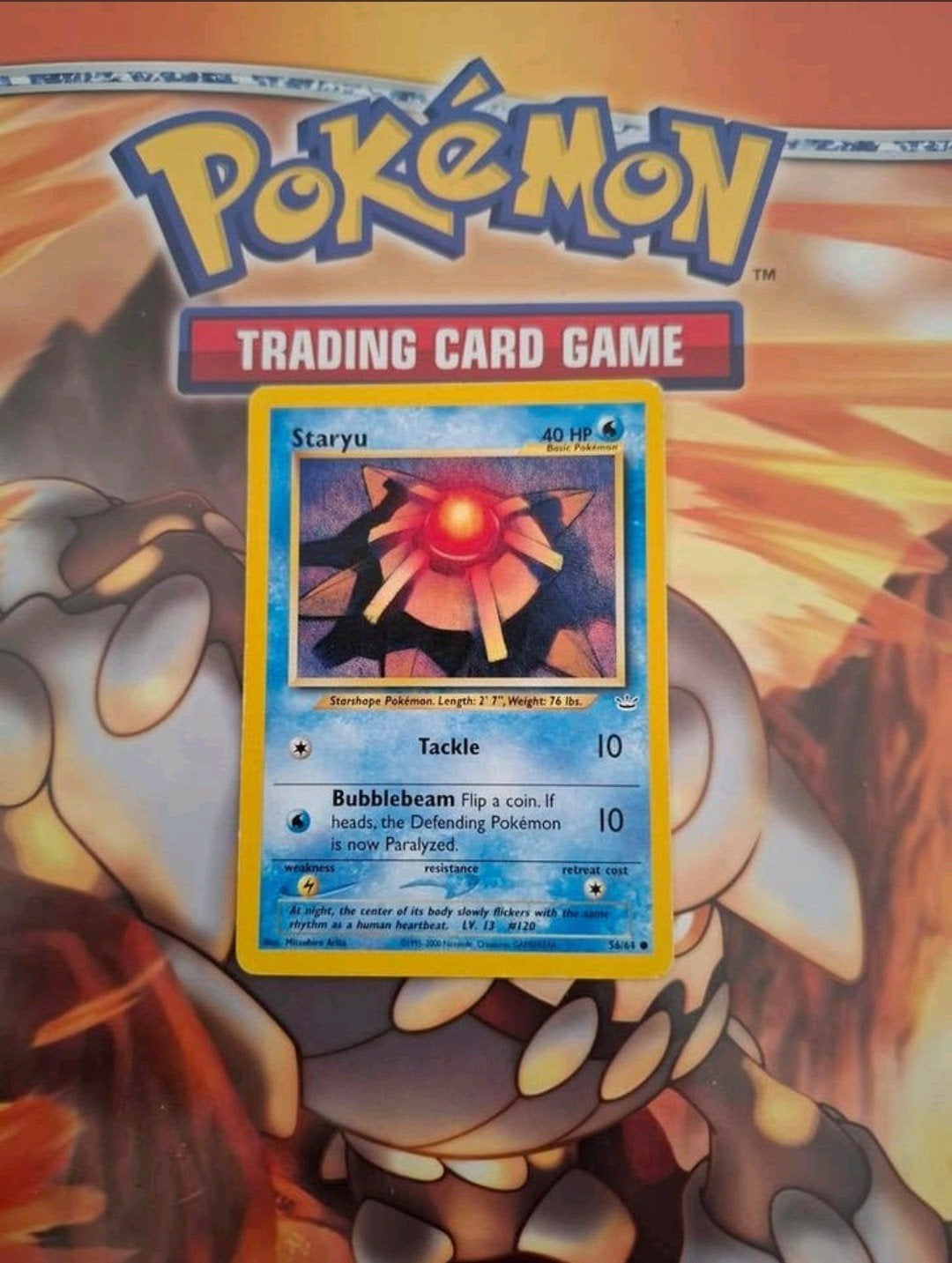 Staryu 56/64 Neo Revelation pokemon kaart, Ophalen of Verzenden, Gebruikt, Losse kaart