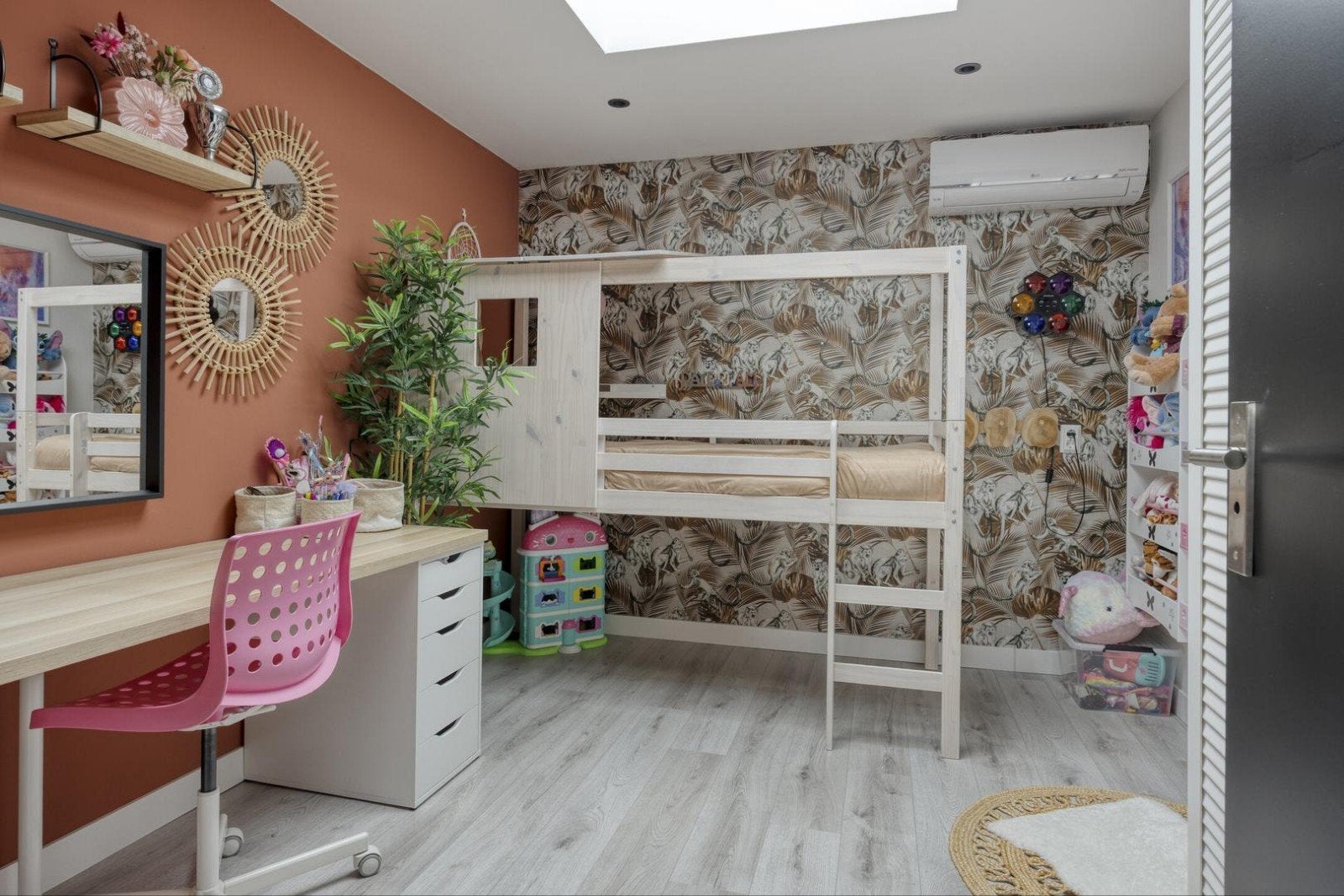Halfhoogslaper met dak | Leen Bakker | Zo goed als nieuw, Huis en Inrichting, Slaapkamer | Bedden, Ophalen, 90 cm, Eenpersoons