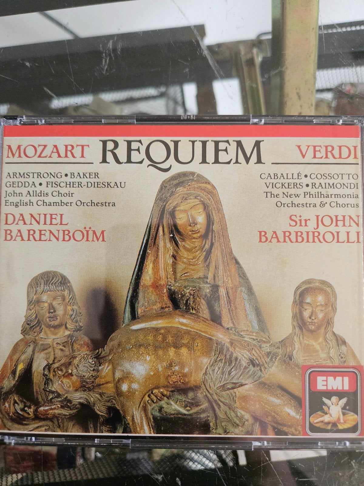Mozart & Verdi Requiem - Daniel Barenboim & John Barbirolli, Inclusief boekje, Mozart, Requiem, Ophalen of Verzenden