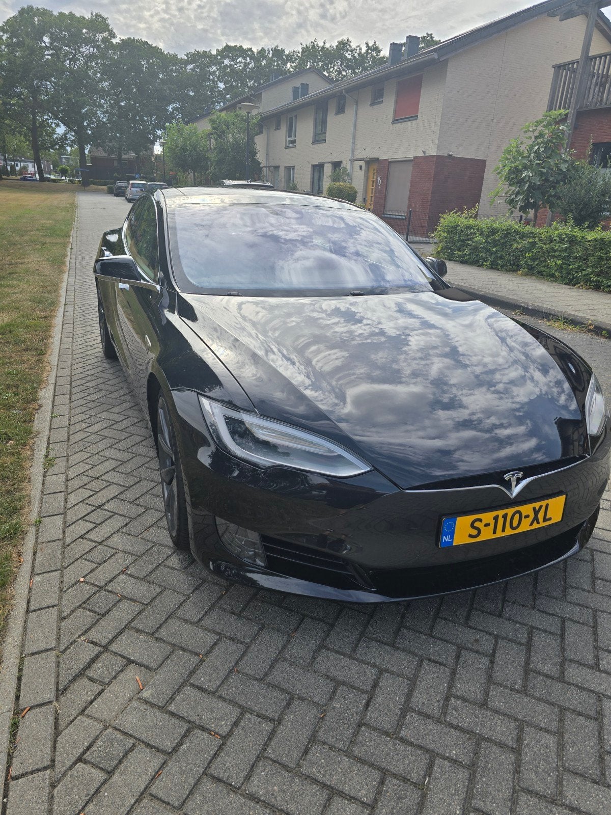 Tesla Model S 70D Facelift-110.000km-SC01-SoH Accu 90,5%, Auto's, 32 min, Model S, Zwart, 107 pk