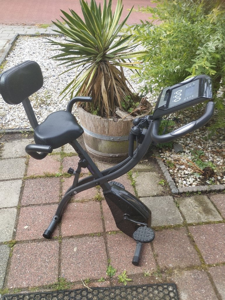 Verstelbare Hometrainer - Rechtop & Halfzittend, Ophalen, Gebruikt, Metaal, Hometrainer