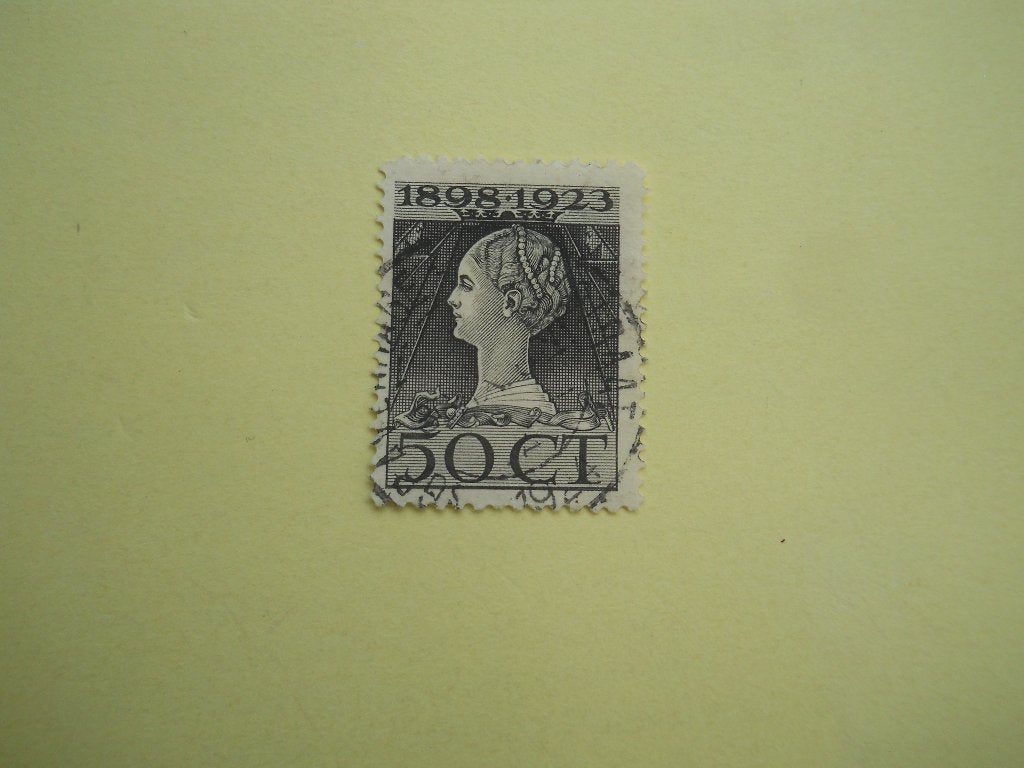 Nederland 1923 Jubileumzegel Nvph.128 Rondstempel, Postzegels en Munten, Postzegels | Nederland, Ophalen of Verzenden, T/m 1940