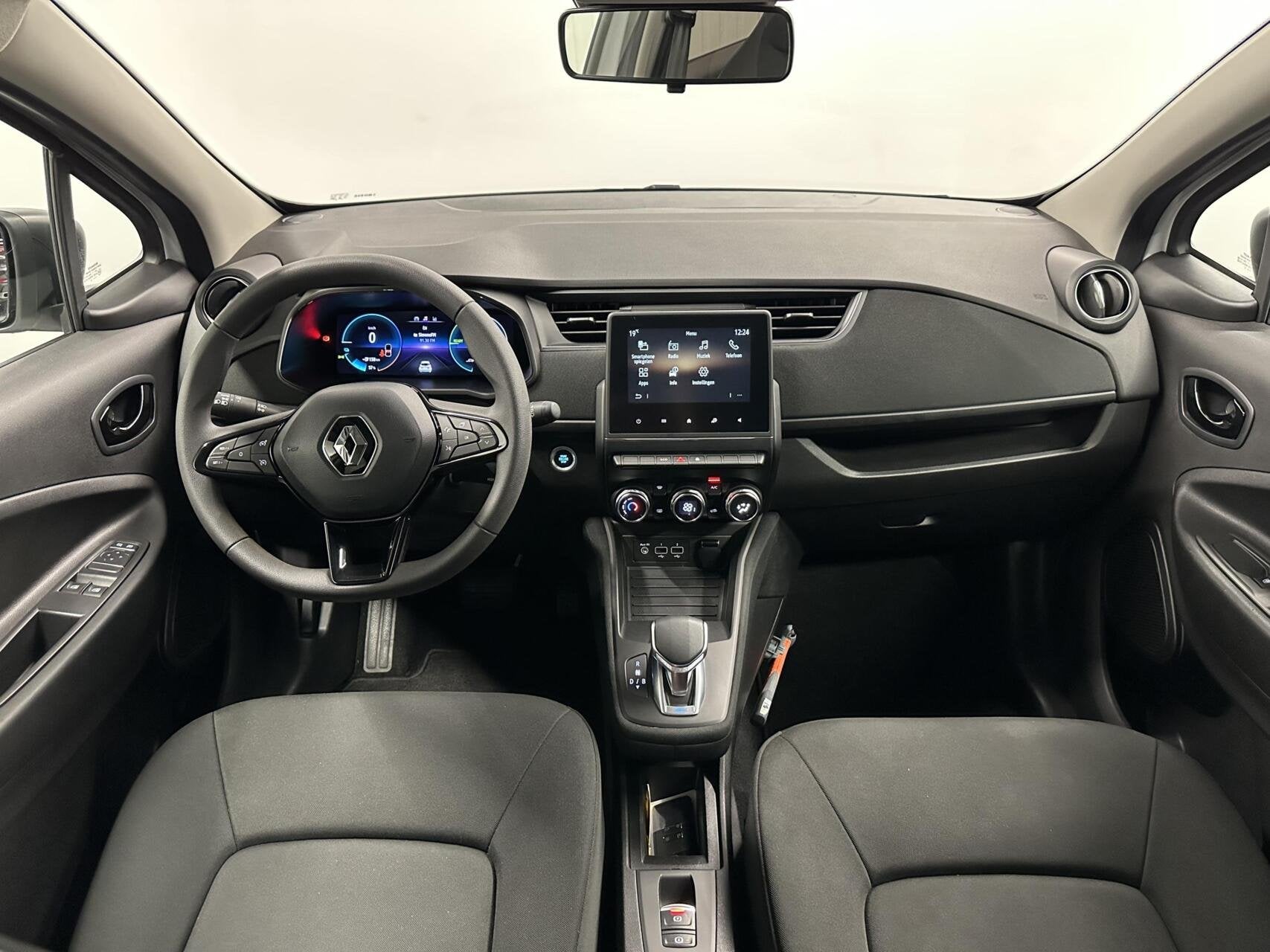 Renault Zoe R110 Life 52 kWh CARPLAY NAVI CRUISE KOOP ACCU., Auto's, Stof, Gebruikt, Zwart, Met garantie (alle)