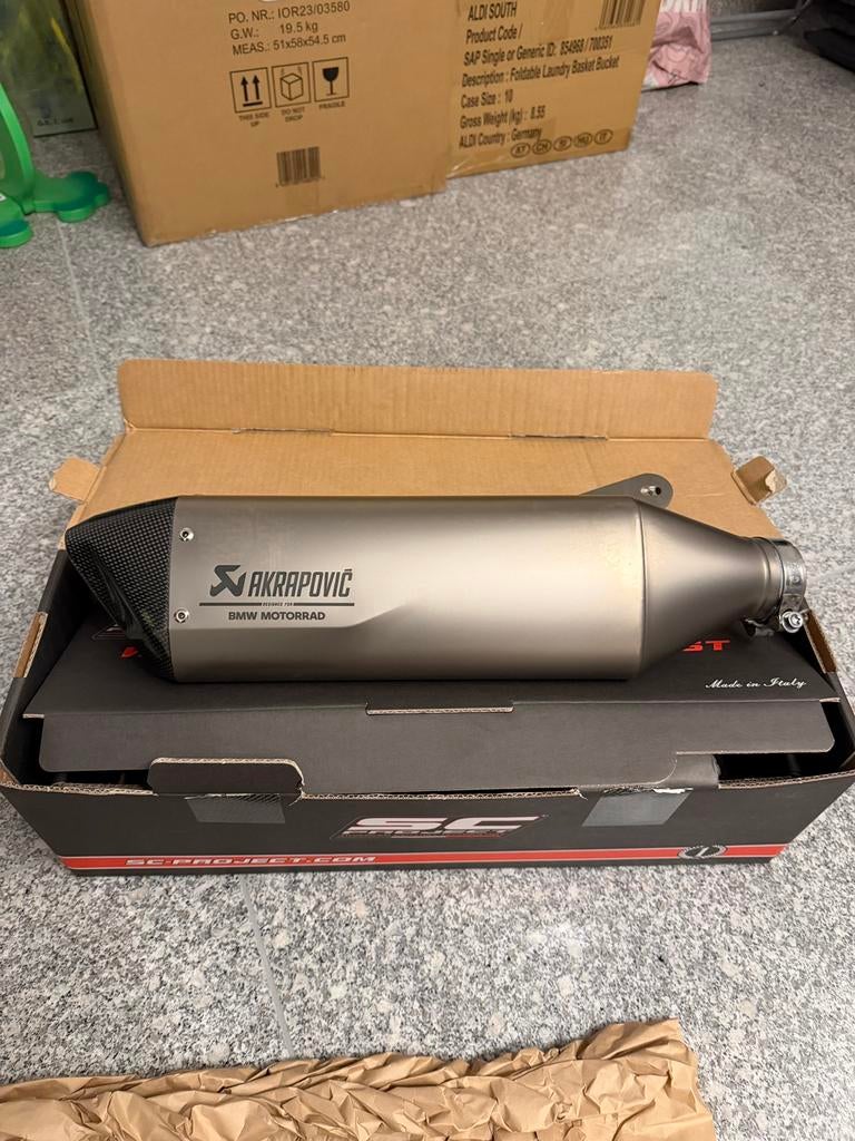 Akrapovic sport exhaust s1000rr, Motoren, Onderdelen | BMW, Ophalen of Verzenden