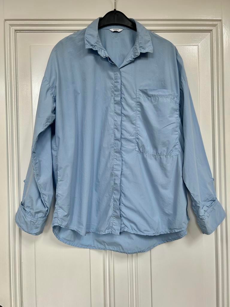 Penn & Ink lichtblauwe ruimvallende blouse maat 34, Kleding | Dames, Blouses en Tunieken, Ophalen of Verzenden, Zo goed als nieuw