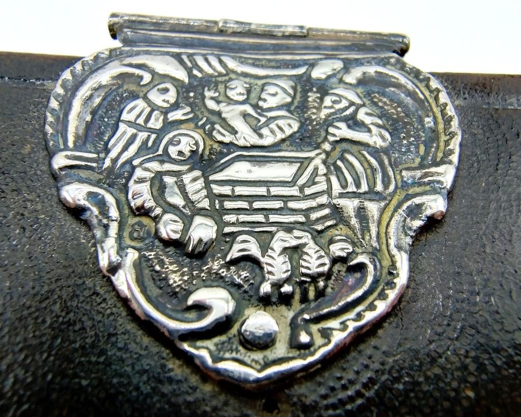 Bijbel met zilveren slot, J.J. Jonker uit Meppel, 1860, Verzenden, Bijbel
