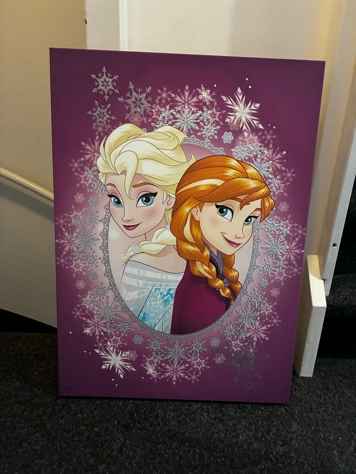 Frozen Elsa & Anna Canvas Schilderij - Zo goed als nieuw, Ophalen, Zo goed als nieuw
