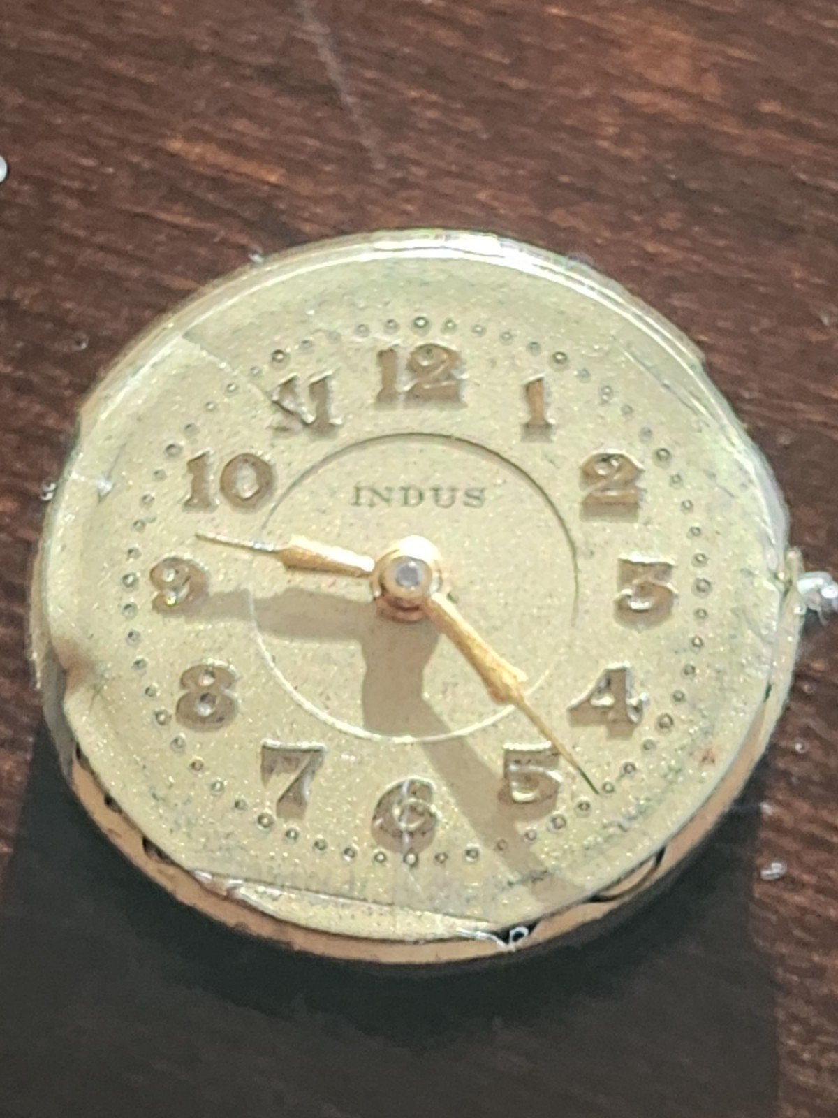 Vintage Indus horloge uurwerk - onderdelen of restauratie, Overige merken, Overige materialen, Polshorloge, 1930 tot 1960