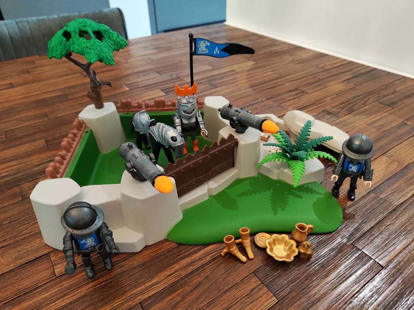 Playmobil 4014: Drakenridders Fort - Compleet met Figuren, Complete set, Ophalen of Verzenden, Zo goed als nieuw, Kasteel/Fort
