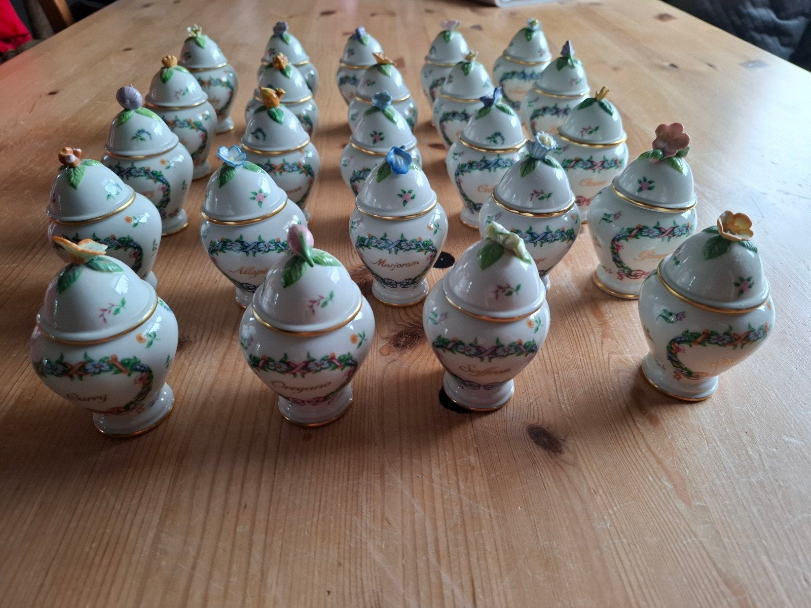 Franklin Mint Kruiden potjes., Ophalen of Verzenden