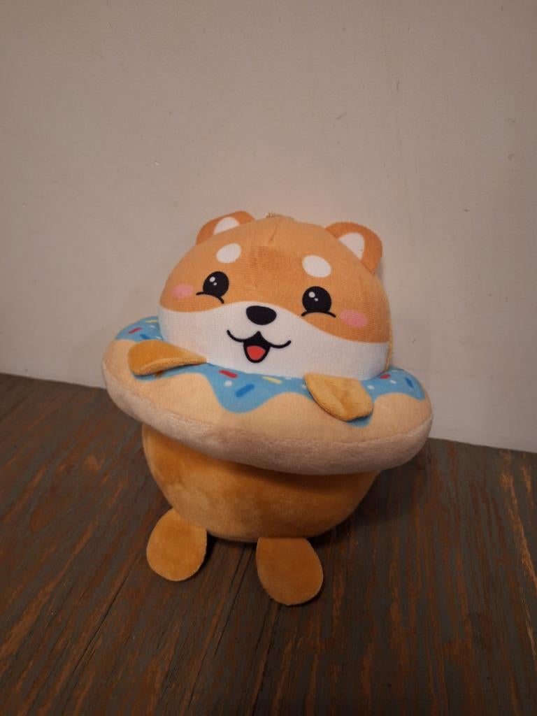 Knuffel hond Kawaii Kuties 20 cm, Zo goed als nieuw, Wasbaar, Klein (minder dan 20 cm), Bruin