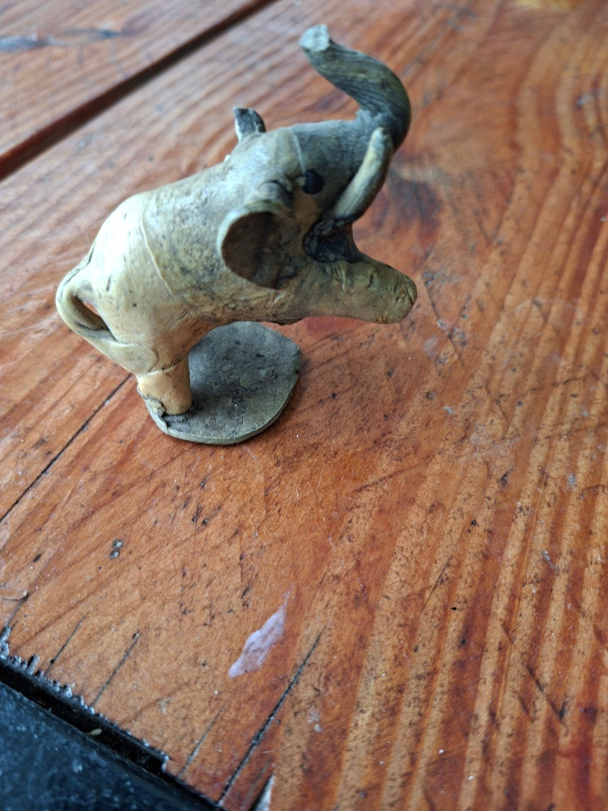 Vintage olifantje, mogelijk van ivoor, Ophalen of Verzenden