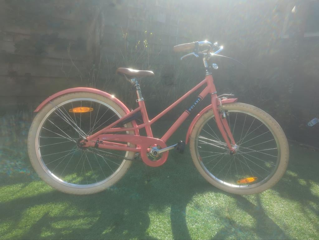 Volare Melody Meisjesfiets 14 inch - Roze/Oranje, Fietsen en Brommers, Fietsen | Meisjes, Ophalen of Verzenden, Gebruikt, 14 inch of minder