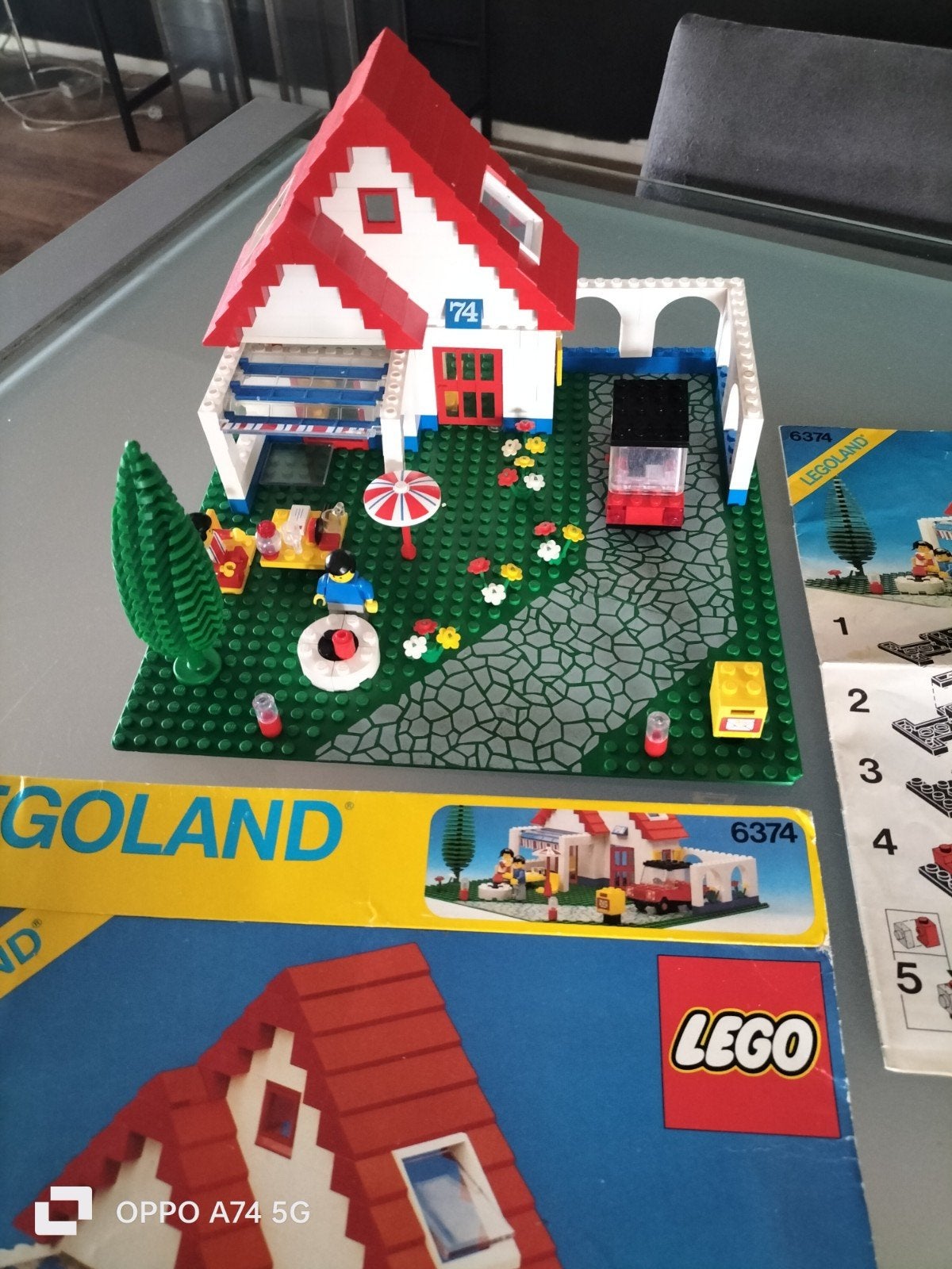 Lego Legoland 6374 Villa met Garage en Auto, Kinderen en Baby's, Speelgoed | Duplo en Lego, Compleet, Gebruikt, Lego, Ophalen of Verzenden