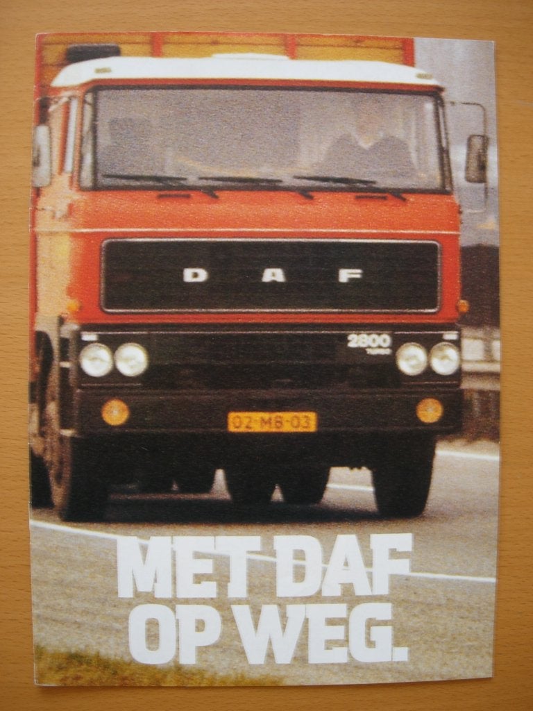 DAF Brochure ca 1980 - NL - Redenen waarom een DAF te kopen, Ophalen of Verzenden, Zo goed als nieuw, Overige merken, DAF