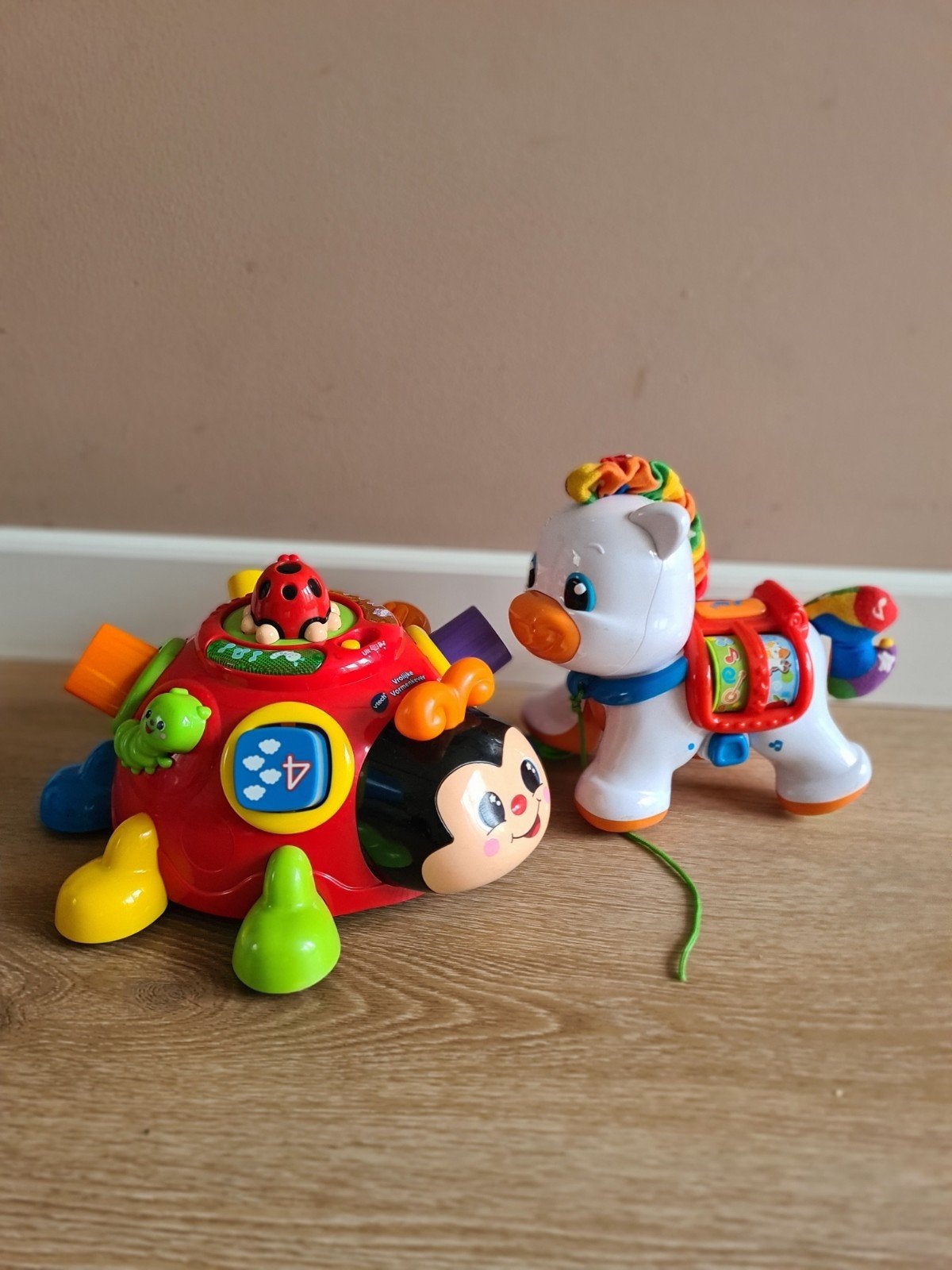 VTech Rups en Fisher-Price Paardje Speelgoedset, Ophalen, Gebruikt, Overige typen, Met licht