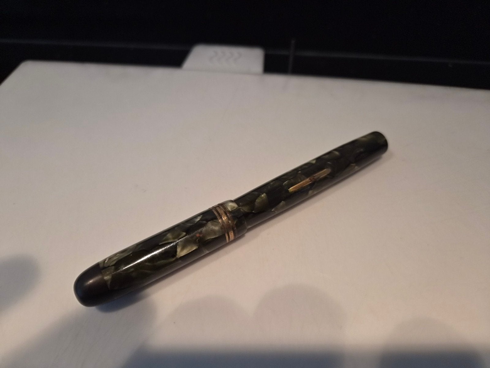 Antieke vulpen rond 1920 Hollandse gouden nib punt, Ophalen, Gebruikt, Vulpen, Overige merken