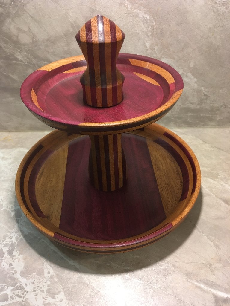 Prachtige houten etagere, Ophalen of Verzenden, Nieuw, Etagère, Hout