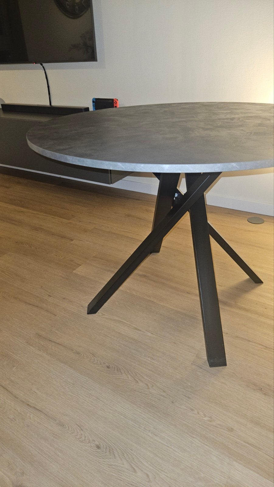 Ikea ronde tafel 105 cm diameter, 76 cm hoog, Ophalen, Gebruikt, Rond, 100 tot 150 cm
