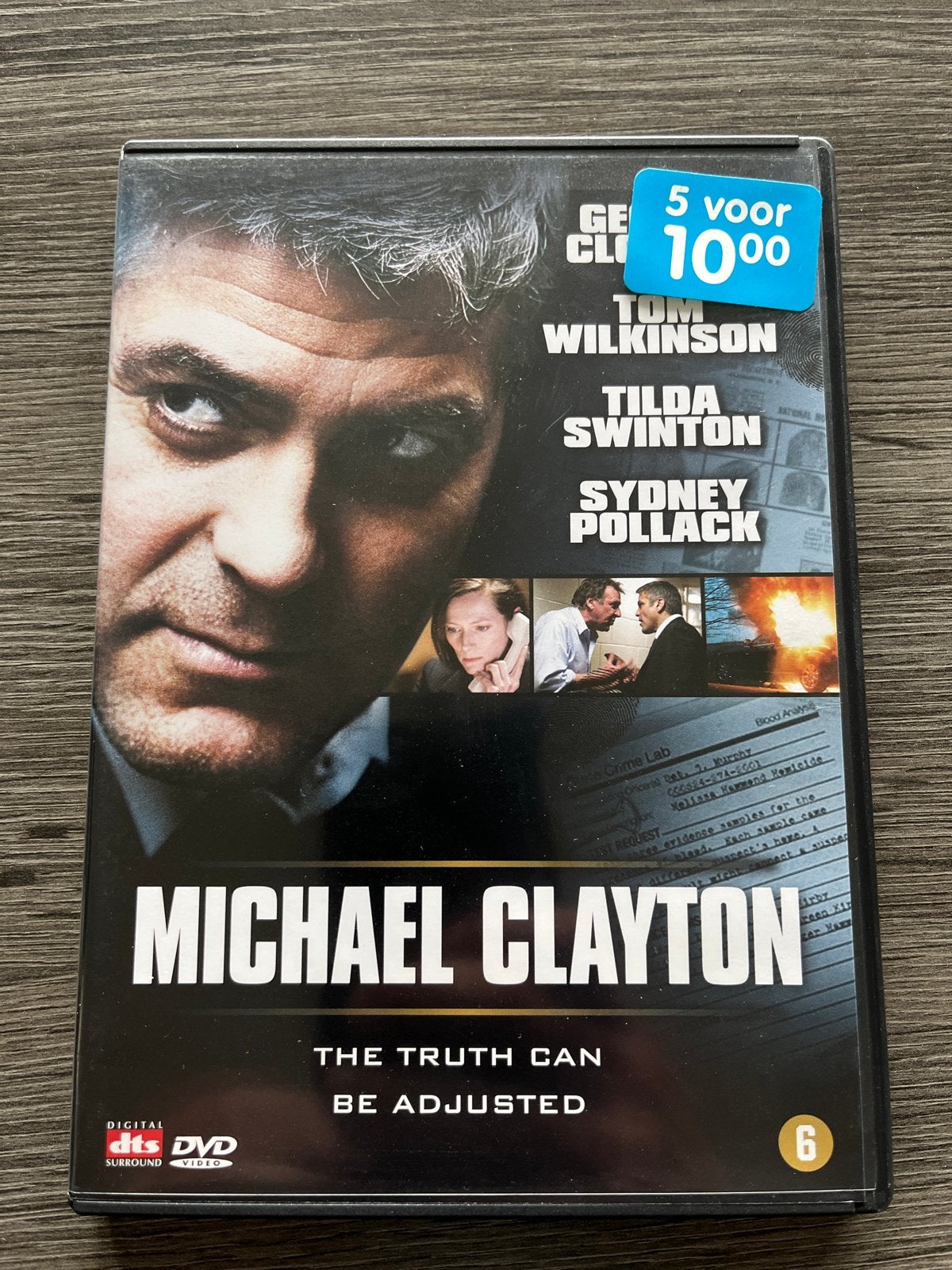 DVD Michael Clayton (George Clooney, Tilda Swinton), Nederlands, Actiethriller, Ophalen of Verzenden, Vanaf 12 jaar