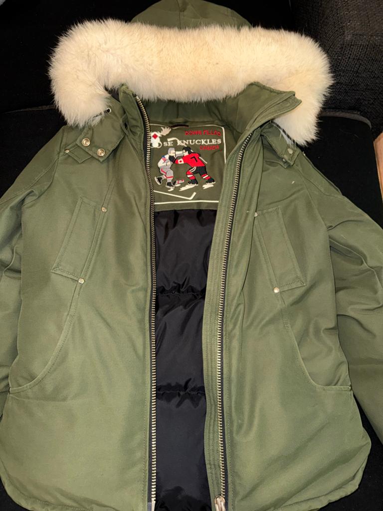 Moose Knuckles jas groen maat M zo goed als nieuw –origineel, Kleding | Heren, Jassen | Winter, Ophalen of Verzenden, Zo goed als nieuw
