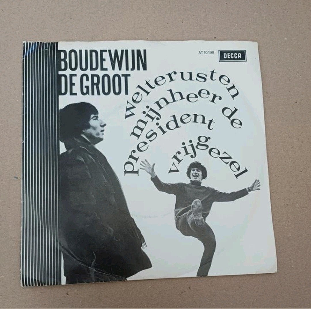 Boudewijn De Groot  - Welterusten Mijnheer De President, Gebruikt, 7 inch, Ophalen of Verzenden, Beschermende buitenhoes