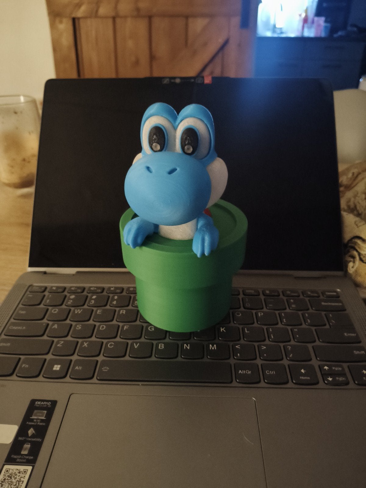 3D Geprinte Yoshi in Buis - Super Mario Decoratie, Ophalen of Verzenden