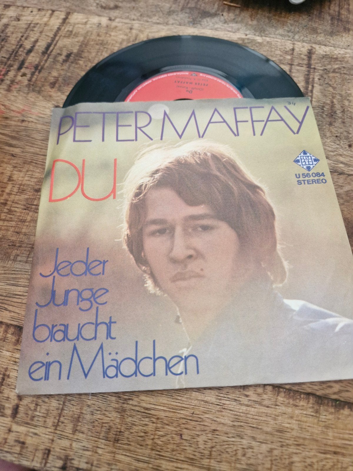 Peter Maffay - Du / Jeder Junge braucht ein Mädchen (Single), Cd's en Dvd's, Ophalen of Verzenden, Gebruikt, Schlager