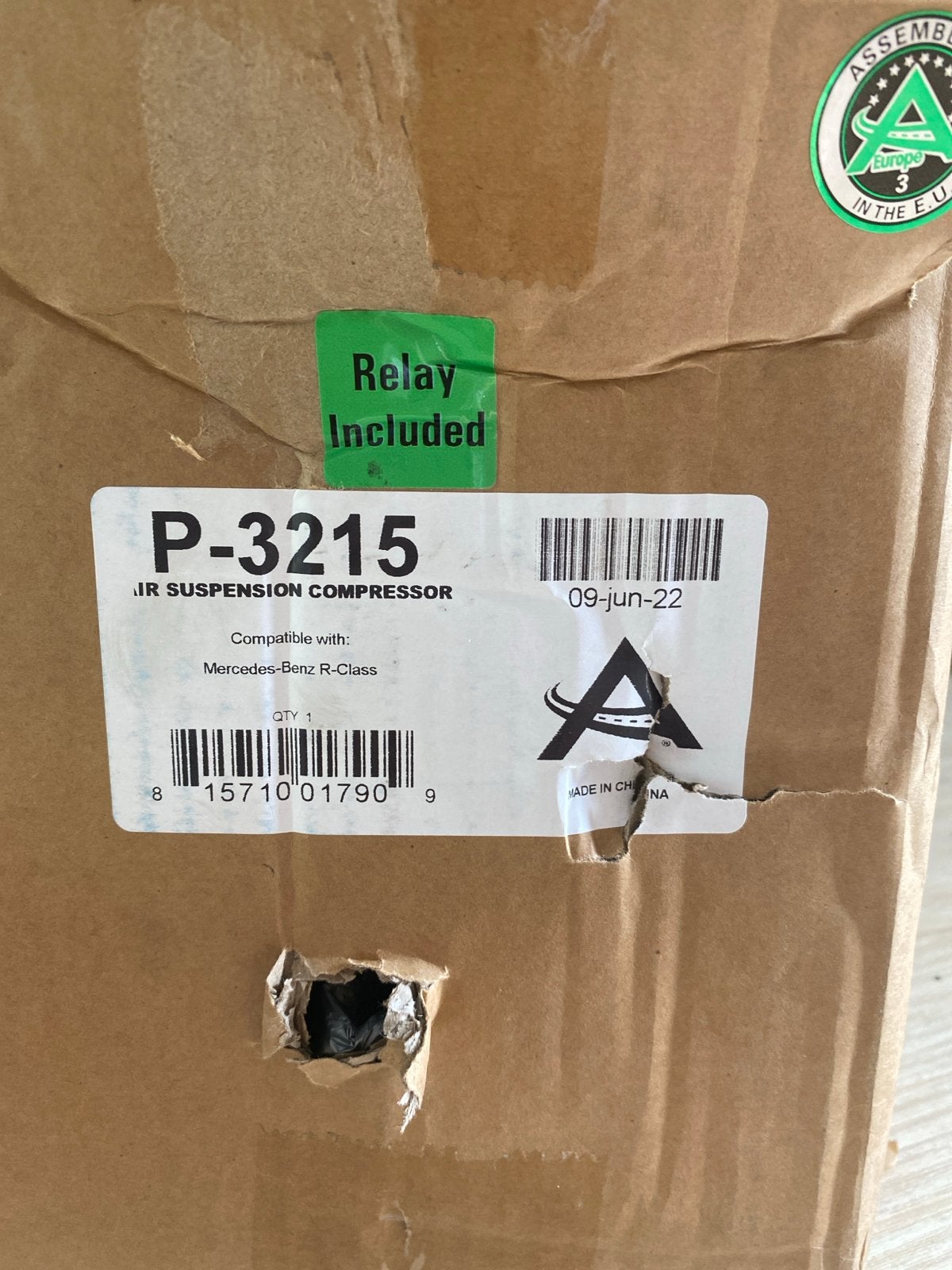 Arnott Luchtvering Compressor P-3215 met Kleppenblo  VB-3267, Ophalen, Nieuw, Mercedes-Benz