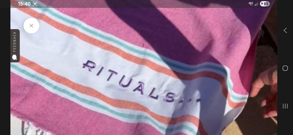 NIEUW RITUALS HAMMANDOEK/STRANDLAKEN....zomer!!, Ophalen of Verzenden, Nieuw