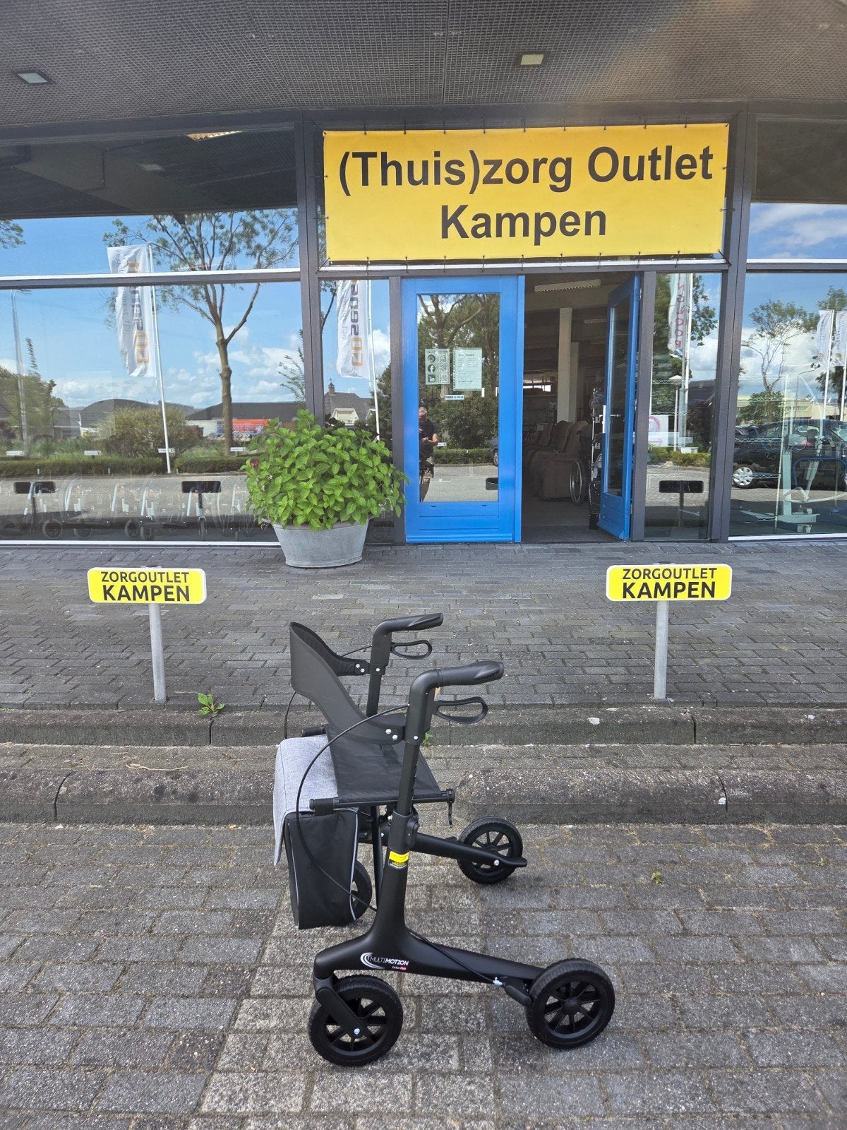 Stoere lichtgewicht CARBON rollator MAT zwart !!, Ophalen, Nieuw