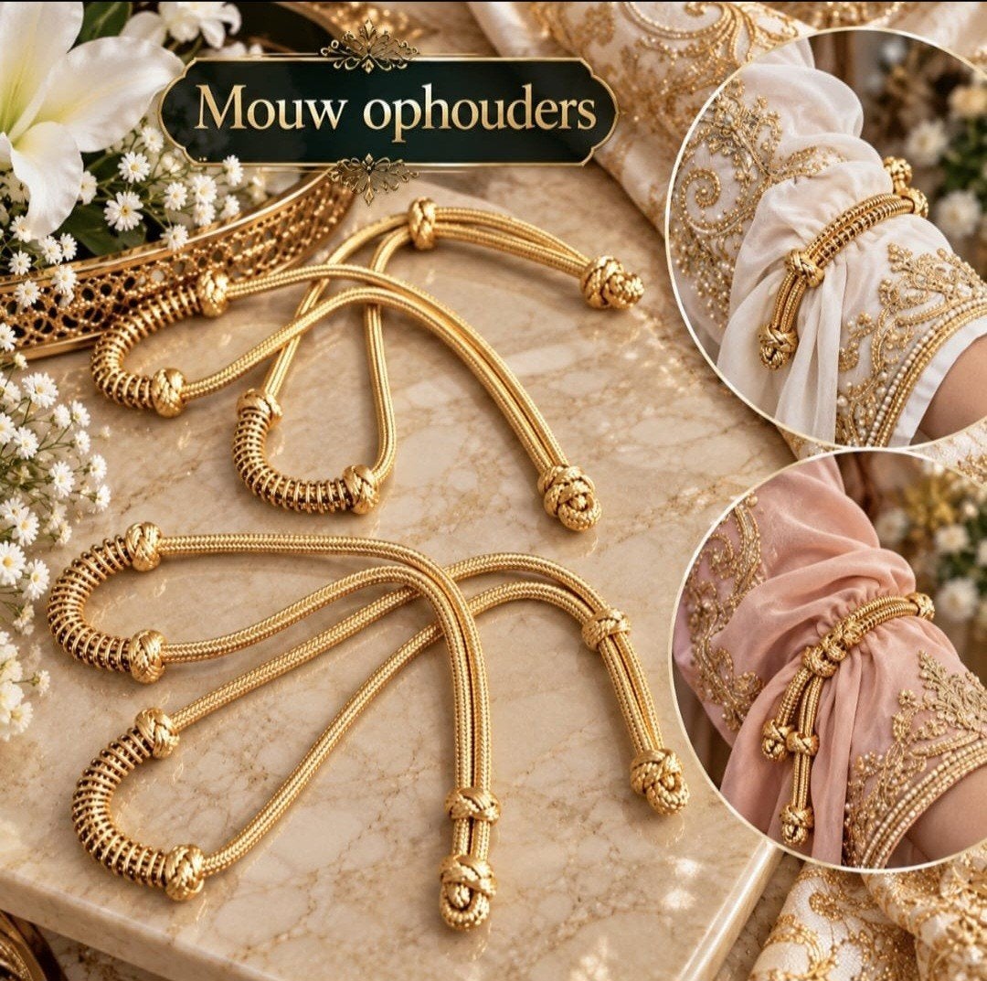 Elegante Gouden Mouwophouders - Set van 2, Onbekend, Ophalen of Verzenden, Nieuw