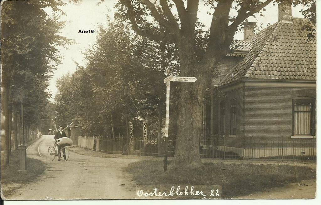 Oosterblokker, Verzamelen, Ansichtkaarten | Nederland, Verzenden, 1920 tot 1940, Gelopen, Noord-Holland