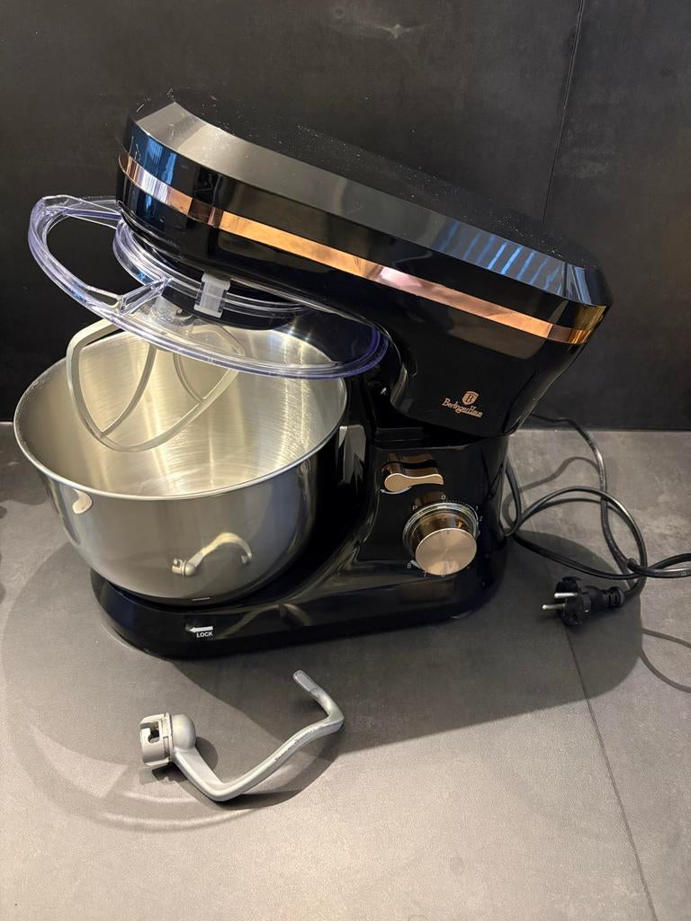 Berlinger Haus Keukenmachine Zwart/Koper, 4 liter of meer, Ophalen, Gebruikt, 3 snelheden of meer