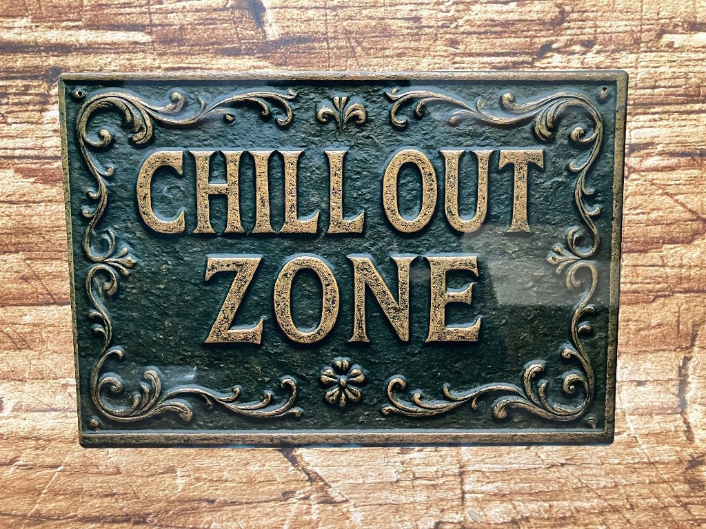 "Chill Out Zone" wandbord, Antiek en Kunst, Ophalen of Verzenden
