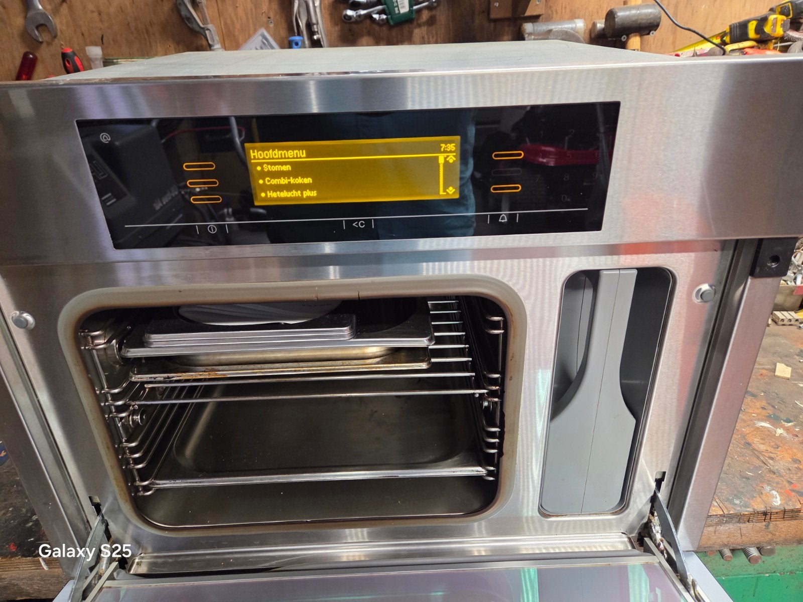 Miele DGC5080 Combi-Stoomoven - Zo goed als nieuw, Witgoed en Apparatuur, Ovens, Ophalen, 45 tot 50 cm, Hete lucht, Inbouw