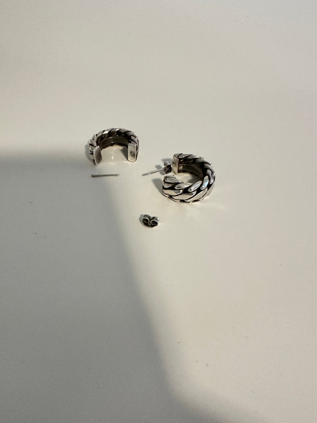Zilveren oorbellen zwaar (reparatie), Sieraden, Tassen en Uiterlijk, Oorbellen, Ophalen of Verzenden, Zo goed als nieuw, Zilver