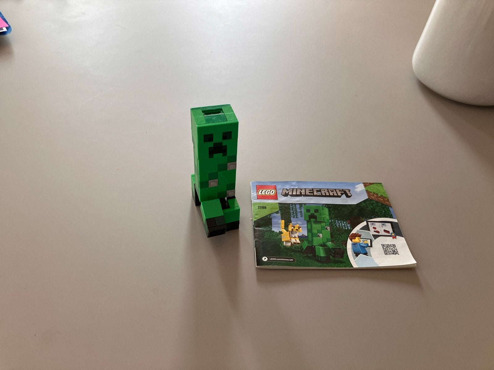 LEGO Minecraft Creeper 21156 met instructies, Kinderen en Baby's, Speelgoed | Duplo en Lego, Ophalen, Minecraft, Lego, Zo goed als nieuw