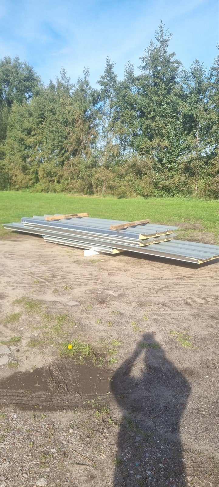 Geïsoleerde dakplaten - ideaal voor schuur of overkapping, Dakplaat of Dakpanplaat, Ophalen of Verzenden, Metaal, Grijs