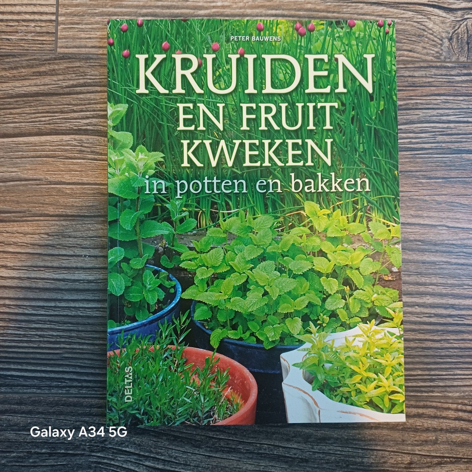 Kruiden en Fruit Kweken in Potten en Bakken - Peter Bauwens, Ophalen of Verzenden, Zo goed als nieuw, Peter Bauwens, Tuinieren en Tuinplanten